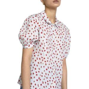 No.6 Silk Floral Florence Blouse Size 3 M/L